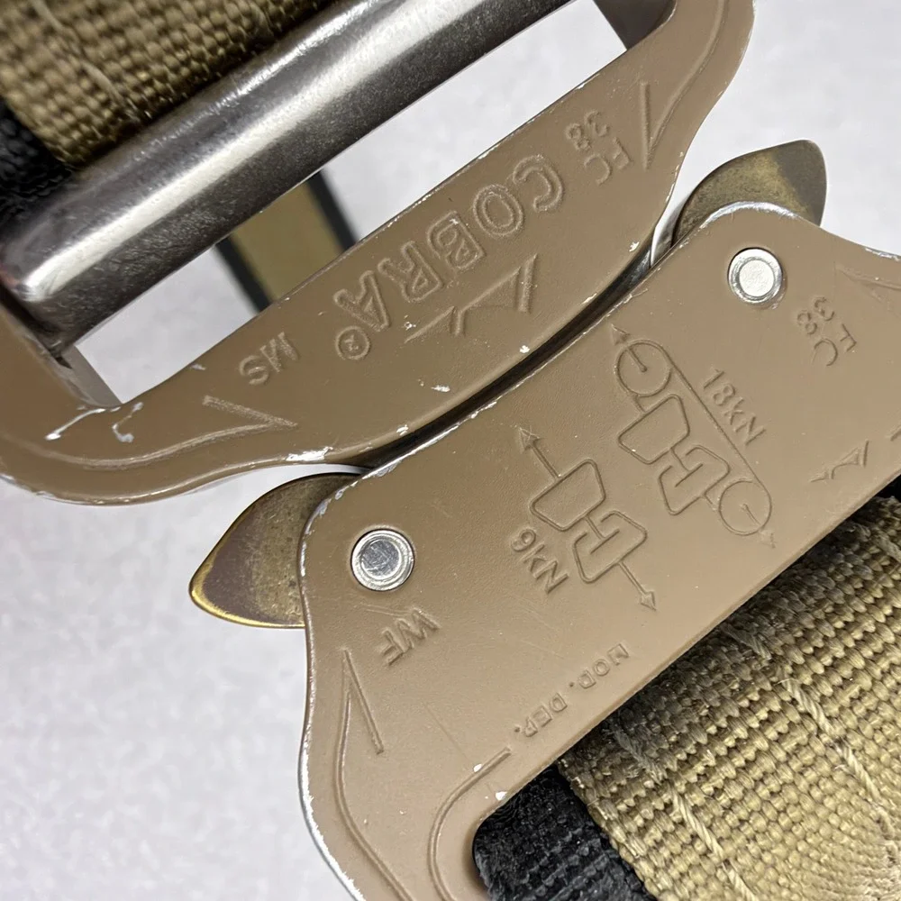 T.Rex Arms Nova Belt Mens OS Brown Cobra Buckle Tactical Nylon  1.5in Wide